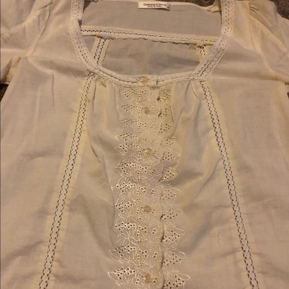 Cream Boho Embroidered Top - Picture 4 of 5